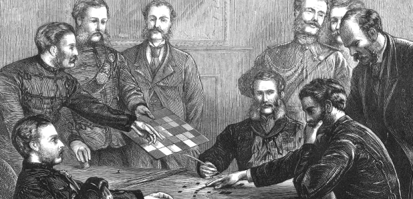 Simulación de conflicto militar en Europa con IA