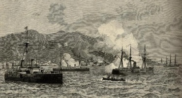 La flotilla de Balmaceda en la guerra civil de 1891