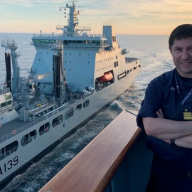 Oficiales chilenos en FOST: Delivering world class sea training