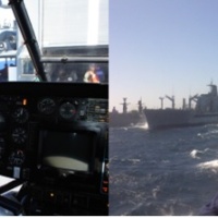 Pilotos aviadores navales, marinos en y sobre el mar