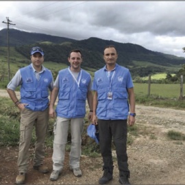 Marinos chilenos en la misión de Naciones Unidas en Colombia