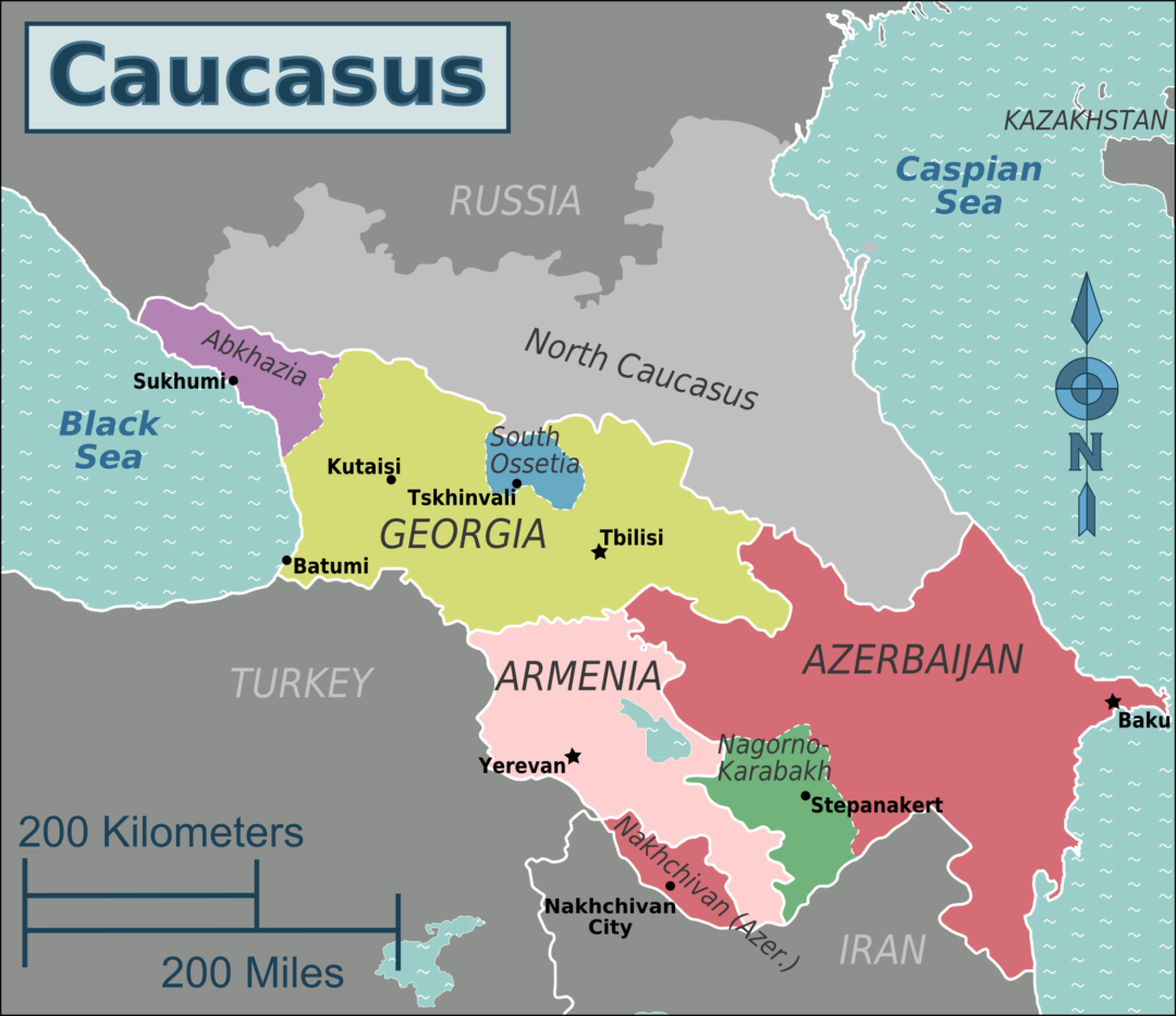 Nagorno Karabaj Conflicto Congelado Del C Ucaso Revista De Marina   Caucasus Regions Map2 1080x933 